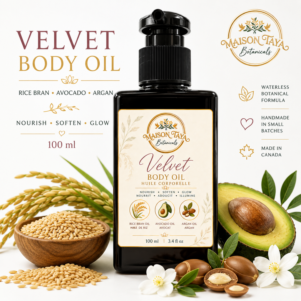 Velvet Body Oil with Avocado & Argan | Nourishing Botanical Oil | Vanilla Jasmine - 100ml