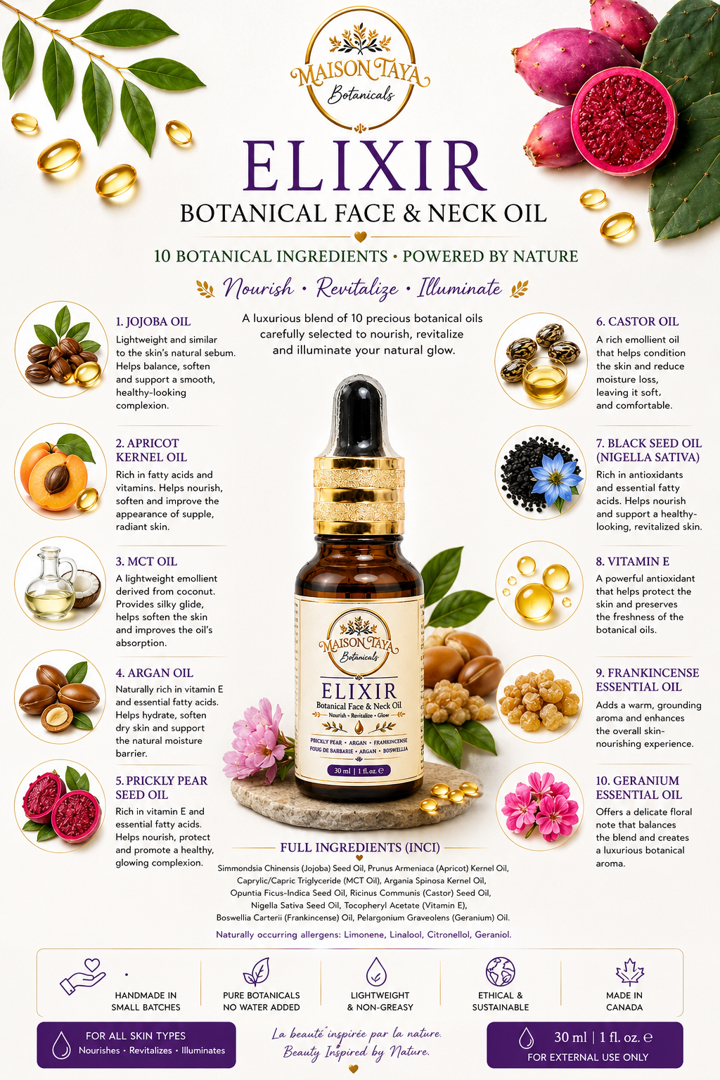 Elixir Prickly Pear & Argan Face Oil